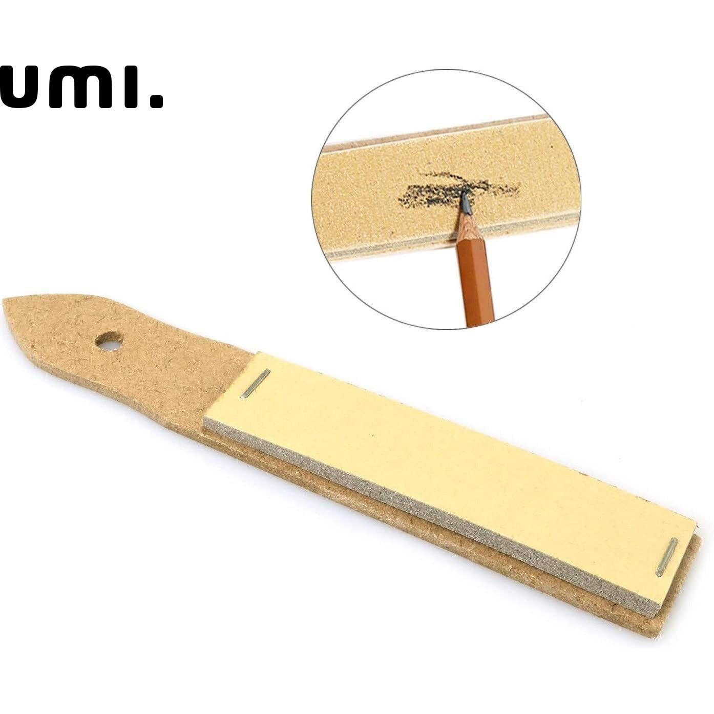 Amazon Brand  Umi 2 Pcs Sketch Sandpaper Pencil Sharpener Lead Pointer Art Drawing Tool