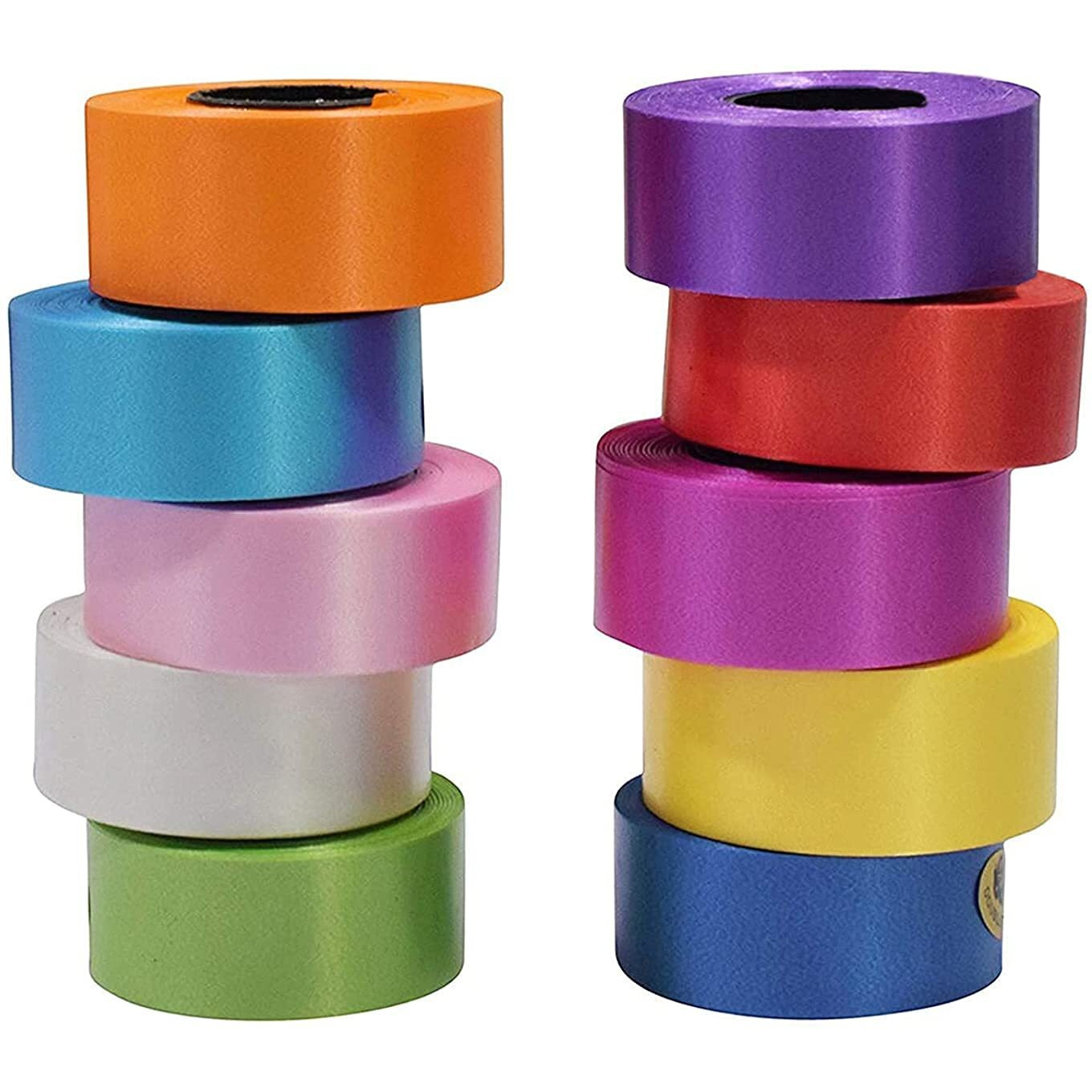 Prokart 25Mm (1 Inch) Multicolor Satin Ribbon For Birthdays Gift Wrapping/Flower Making Ribbon/Party Decoration Ribbon/Bow Making Ribbon 10 Yards (Set Of 10 Rolls)