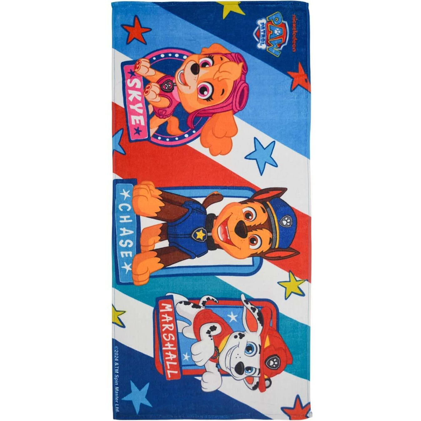 Athom Living Paw Patrol Character Printed Kids Cotton Bath Towel, 350Gsm, Attractive Towel For Kids For Their Bath Time/Beach Time.