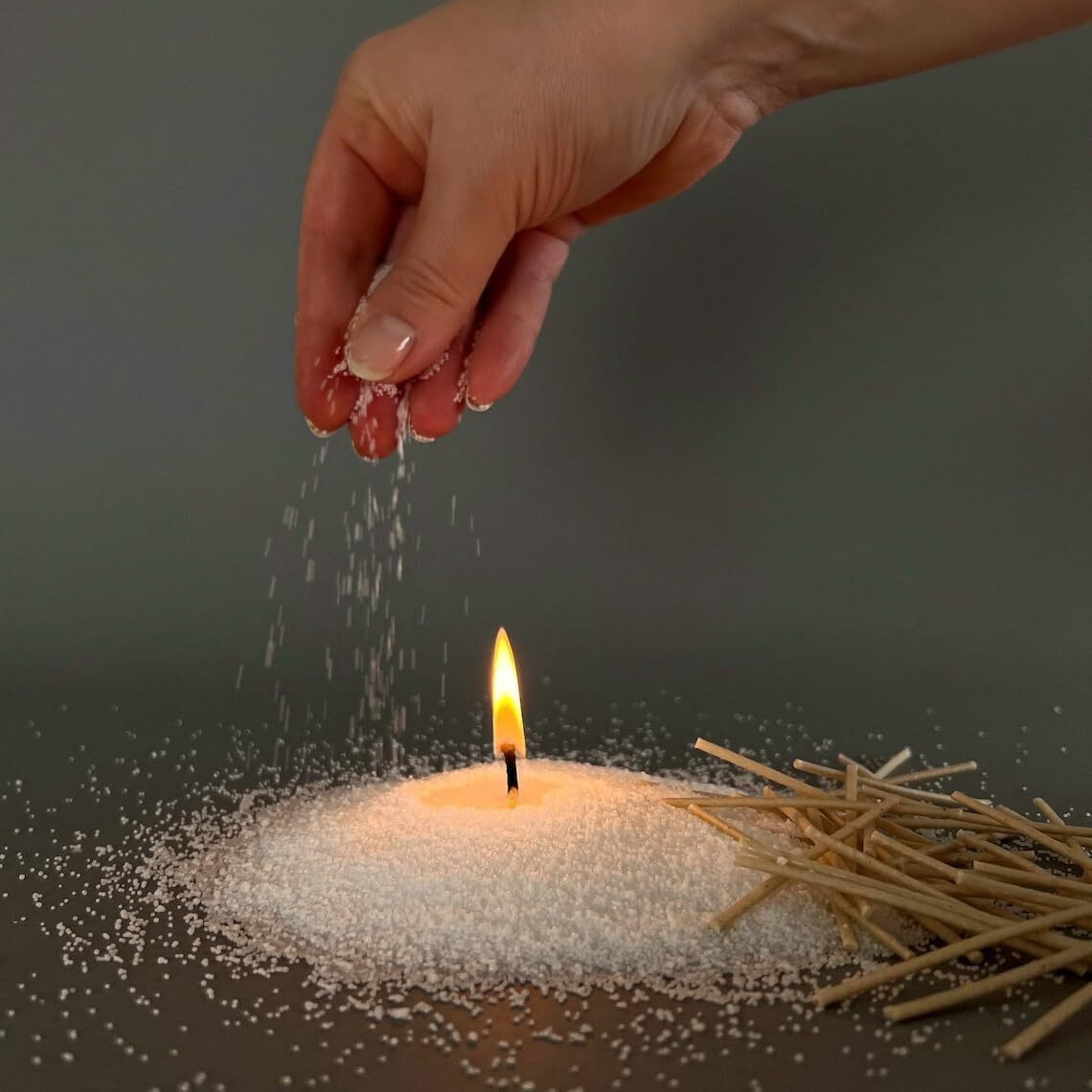 Prokart Premium Candle Sand Wax With Cotton Wicks | Candle Sand Pure And Natural Wax For Making Customized Candle, Home Decor, Candle Sand & Festival Candle Powder (10 Kg)