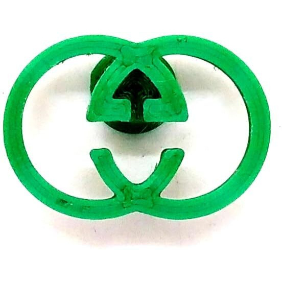 Cero  3D Printed Symbols Crocs Charms, Pins Logo (Green Pla Plastic)