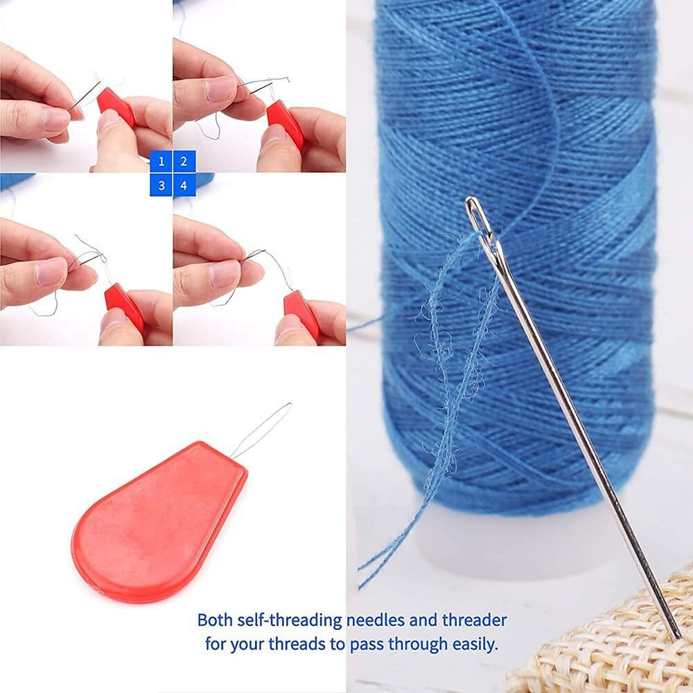 Urdhvamurti Sewing Kit For Adults, Beginner, Kids, Traveler, Emergency Repair, Home Diy, Mini Portable Sewing Supplies Accessories With Thread, Needle, Scissors, Measure Tape, Thimble