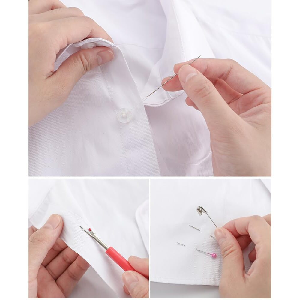 Urdhvamurti Sewing Kit For Adults, Beginner, Kids, Traveler, Emergency Repair, Home Diy, Mini Portable Sewing Supplies Accessories With Thread, Needle, Scissors, Measure Tape, Thimble