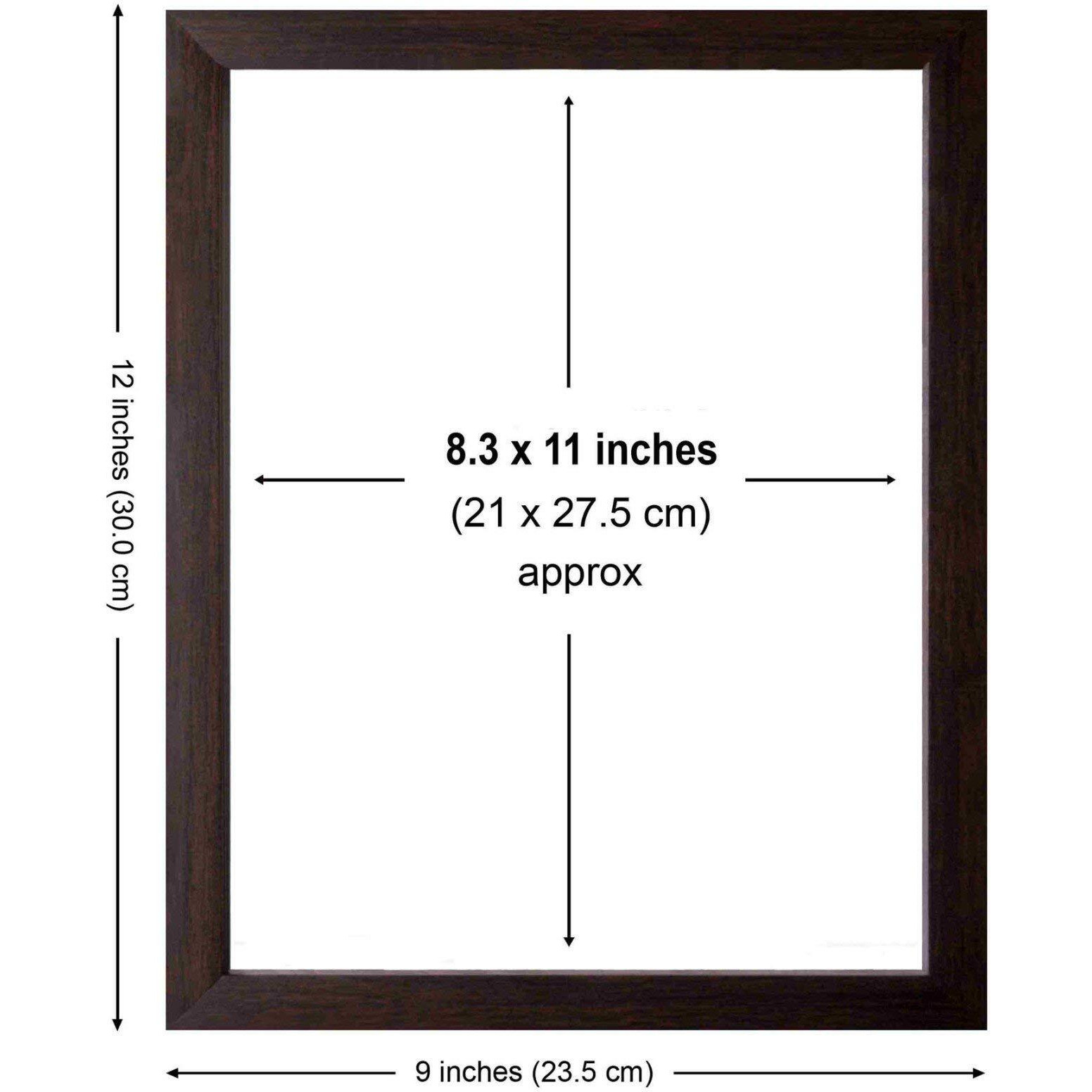 Art N Store Lord Brahma Vishnu And Mahesh, Hd Printed Religious & Decor Picture With Frame (30 X 23 X 1.5 Cm_ Brown Wood)