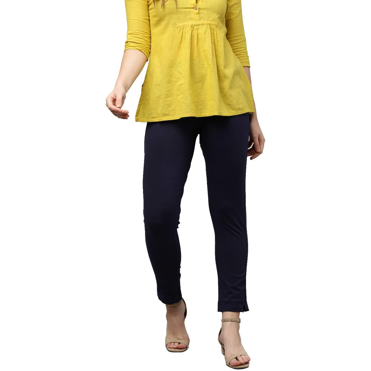 Lyra Women's Slim Fit Pants Kurtipant_30_Fs_1Pc_Navy Blue_One Size_Navy Blue