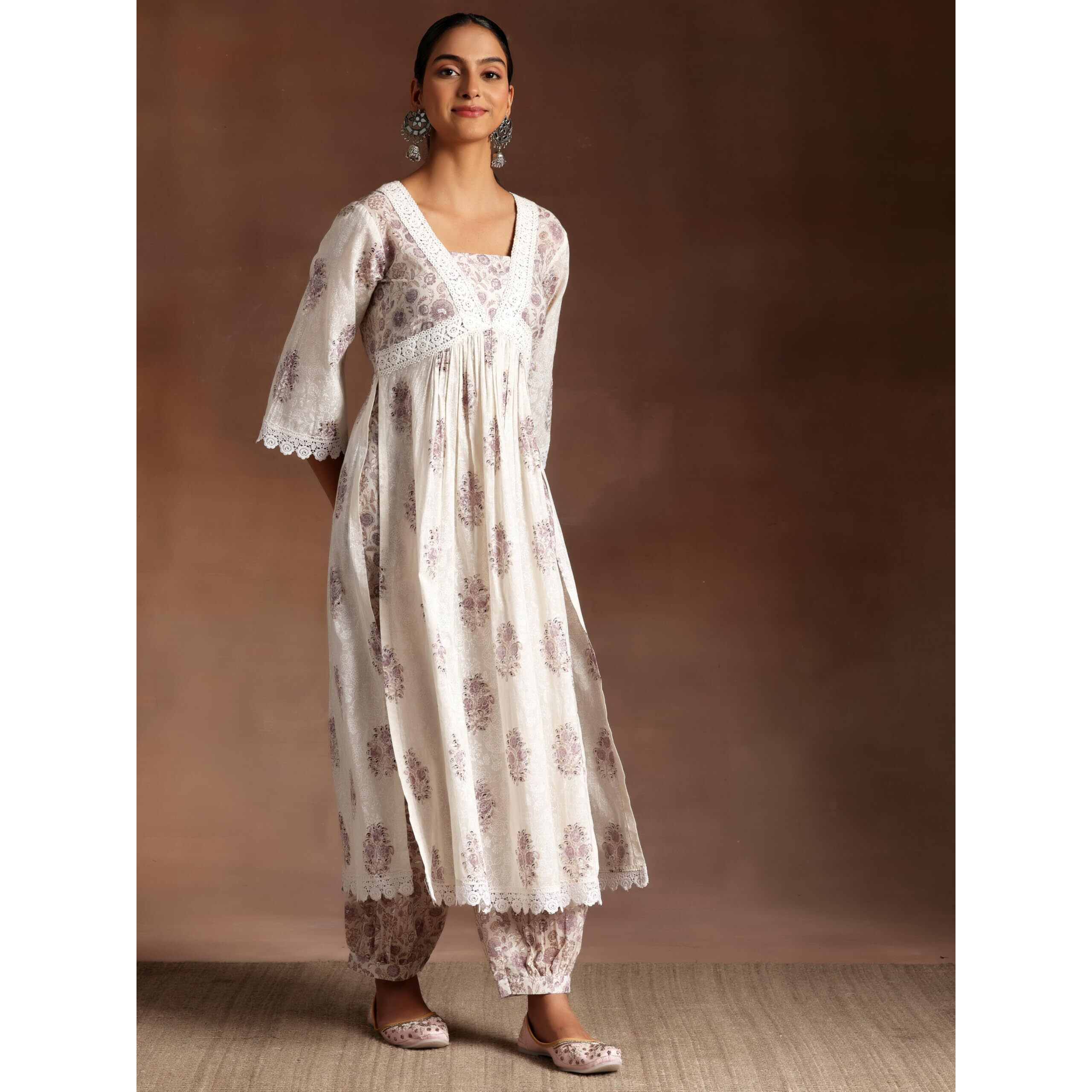Libas Women's Cotton Kurta Set (35557_White_2Xl)