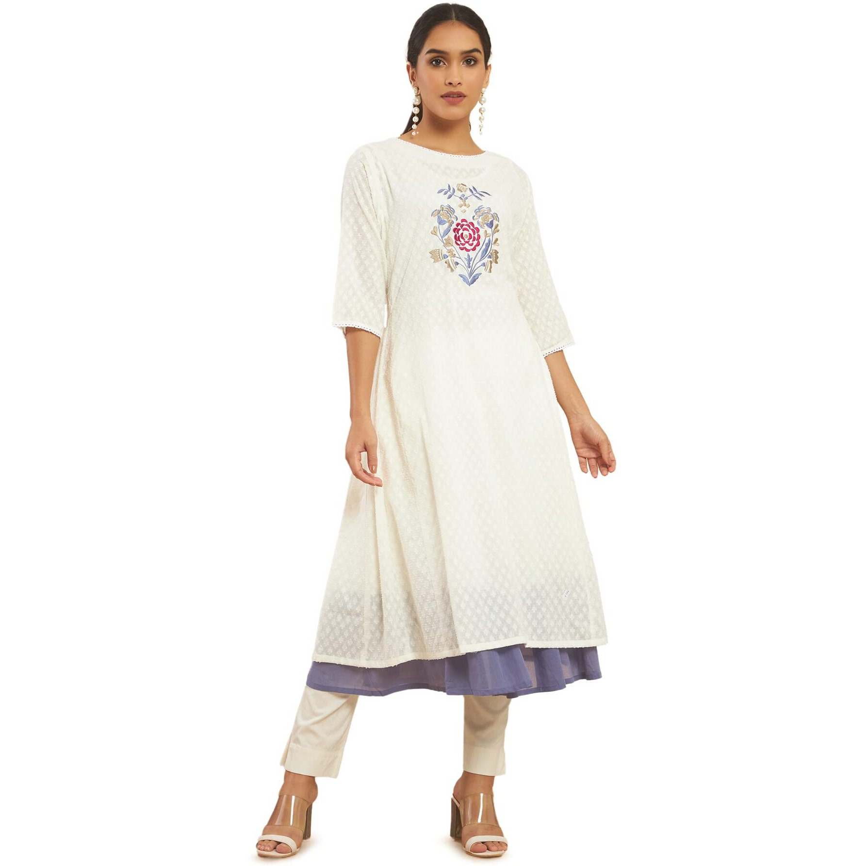 Soch Women Off-White Printed Kurta