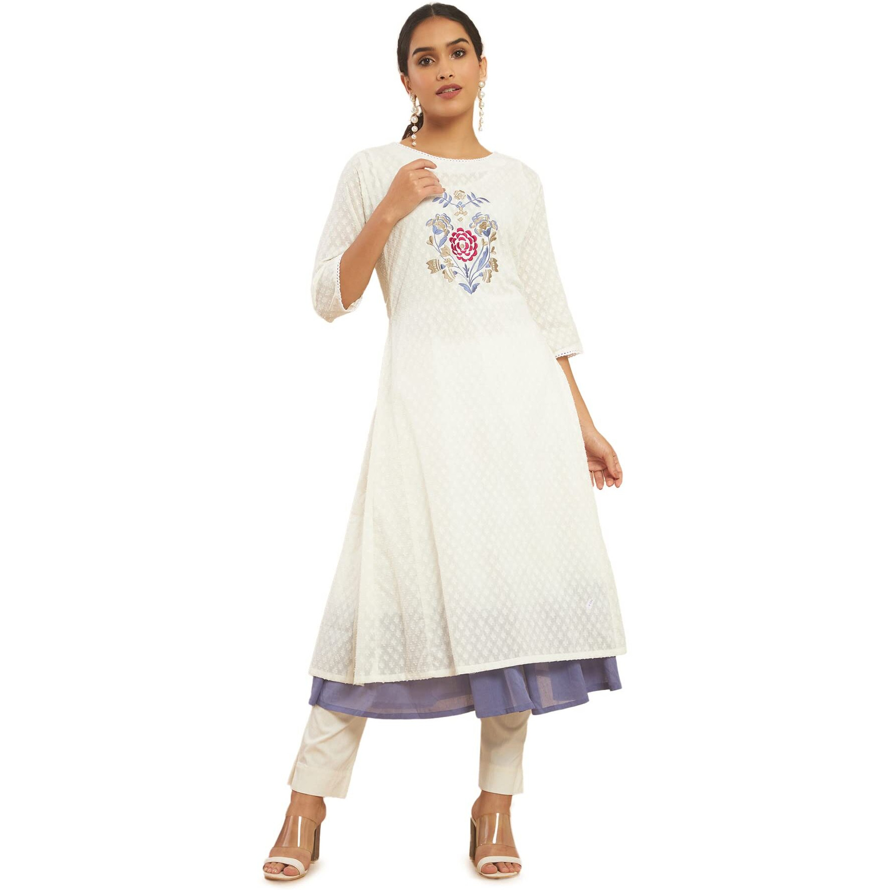 Soch Women Off-White Printed Kurta