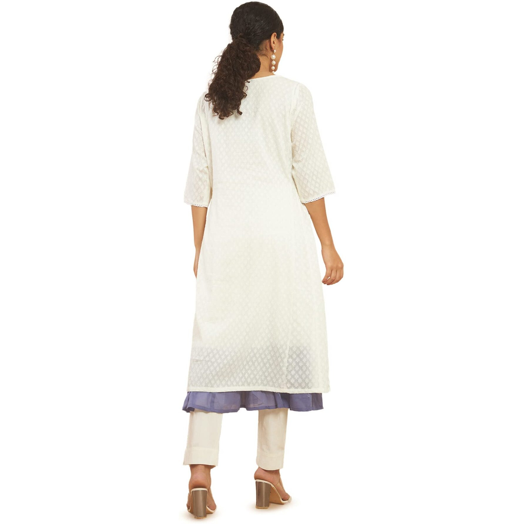 Soch Women Off-White Printed Kurta