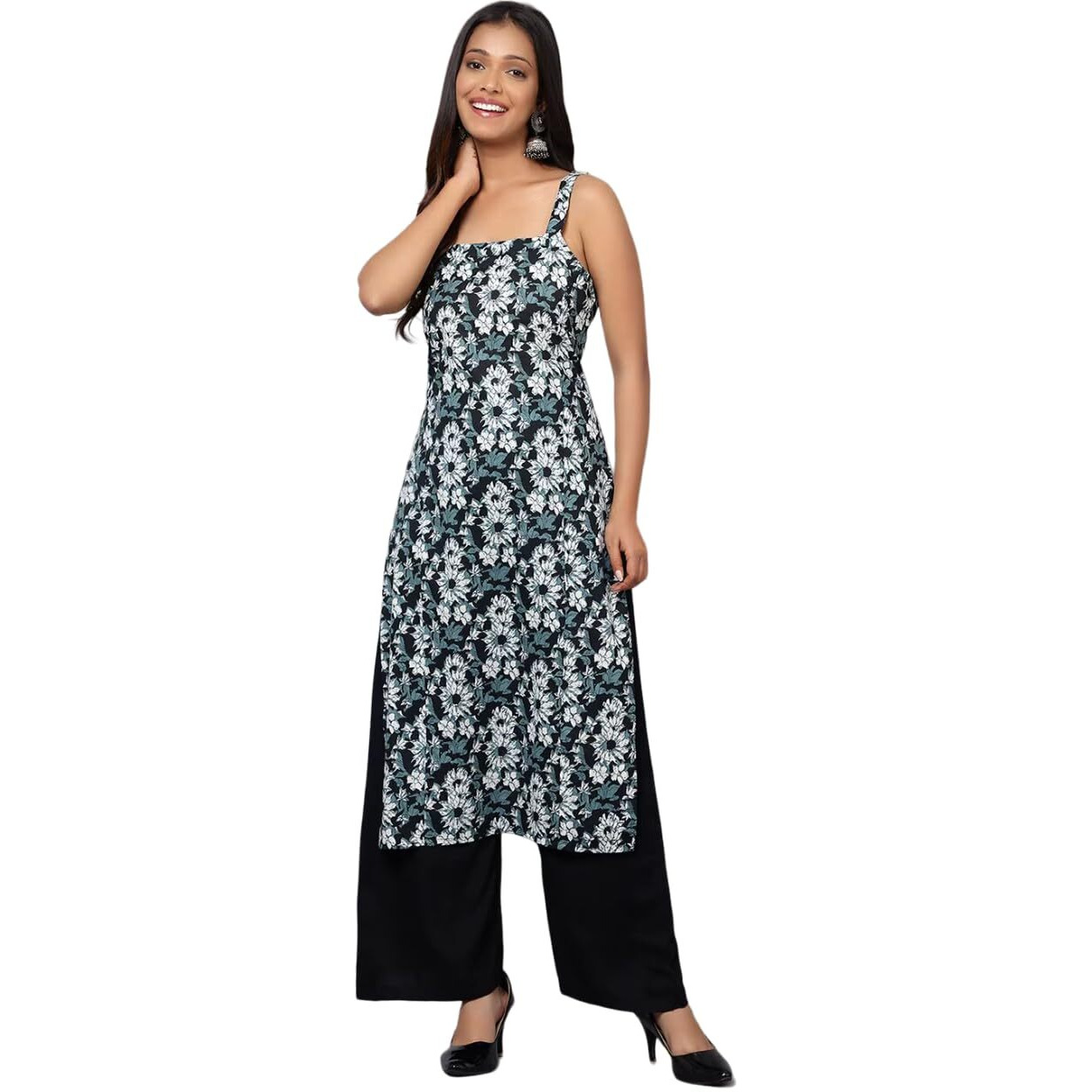 Patlani Women's Crepe Full Stitched Kurti.