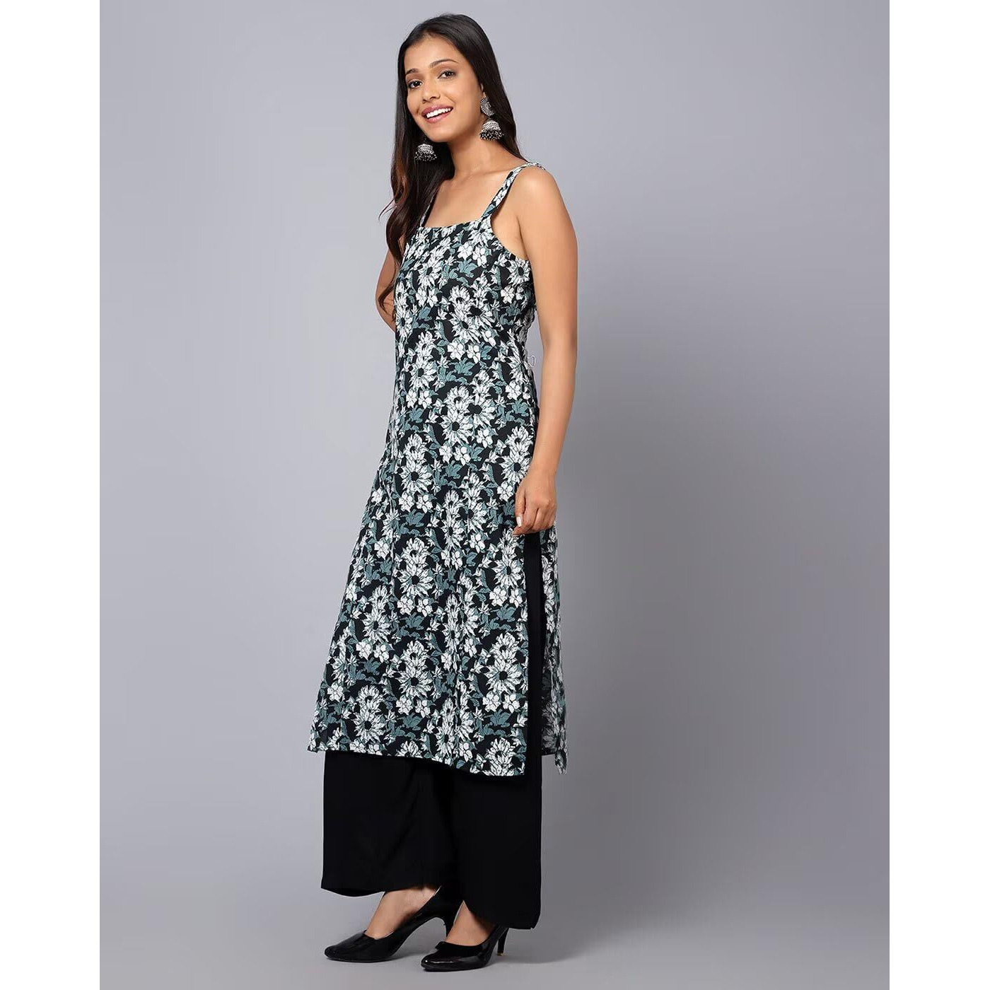 Patlani Women's Crepe Full Stitched Kurti.