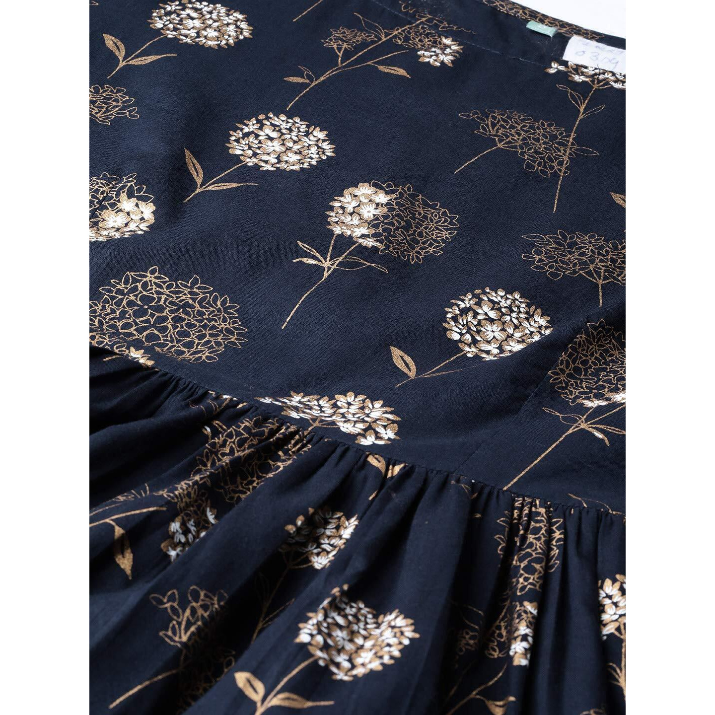 Idalia Gold Print Peplum Kurta Set