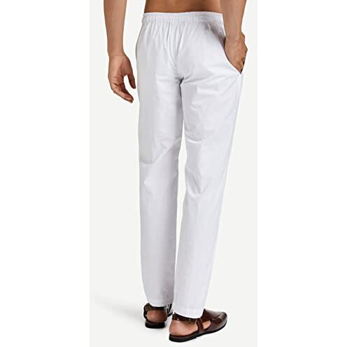 See Designs Men's Cotton Pyjama Bottom (Sdmdwpj100_White_Small