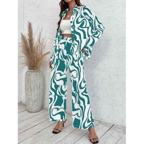 Dhruvi Trendz Womens Rayon Co-Ord Set Regular Fit Casual (Dt-W1753&Tr836_Green_L)