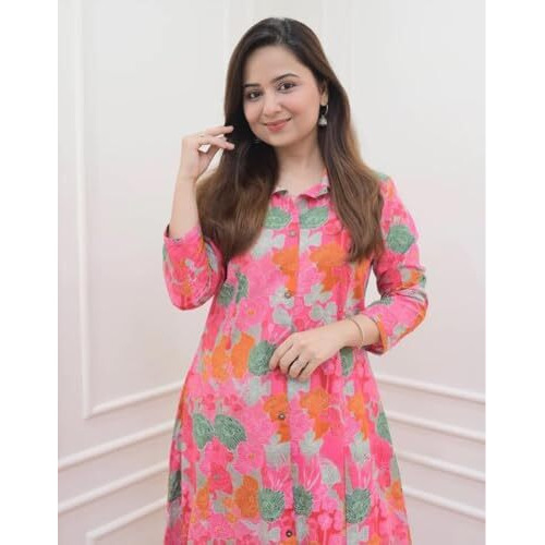 Dhruvi Trendz Womens Rayon Co-Ord Set Regular Fit Casual (Dt-W1828&Tr885_Pink_3Xl)