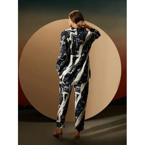 Dhruvi Trendz Womens Rayon Casual Pajama Set (Dt-W1746&Tr829-M_Black)