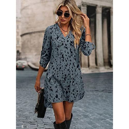 Dhruvi Trendz Women's Rayon One Piece Dress Mini Standard Length Dress (Dt-Wd1095_Grey_S)