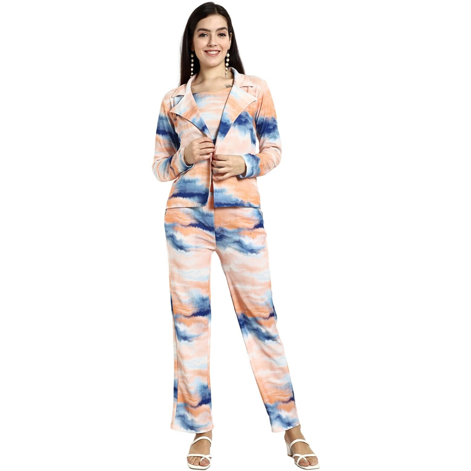 Dhruvi Trendz Womens Rayon Co-Ord Set Regular Fit Casual (Dt-W1866&W1867&Tr916_Orange_2Xl)