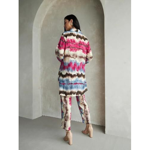 Dhruvi Trendz Womens Rayon Co-Ord Set Regular Fit Casual (Dt-W1744&Tr827_Pink_2Xl)