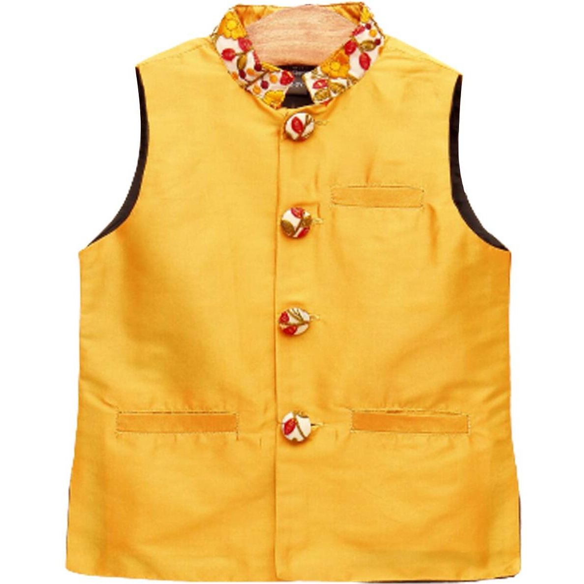 A.T.U.N. All Things Uber Nice Baby-Boy's Solid Regular Pyjama Jacket Set (Bjkp_Red-Amber 1-2 Years)