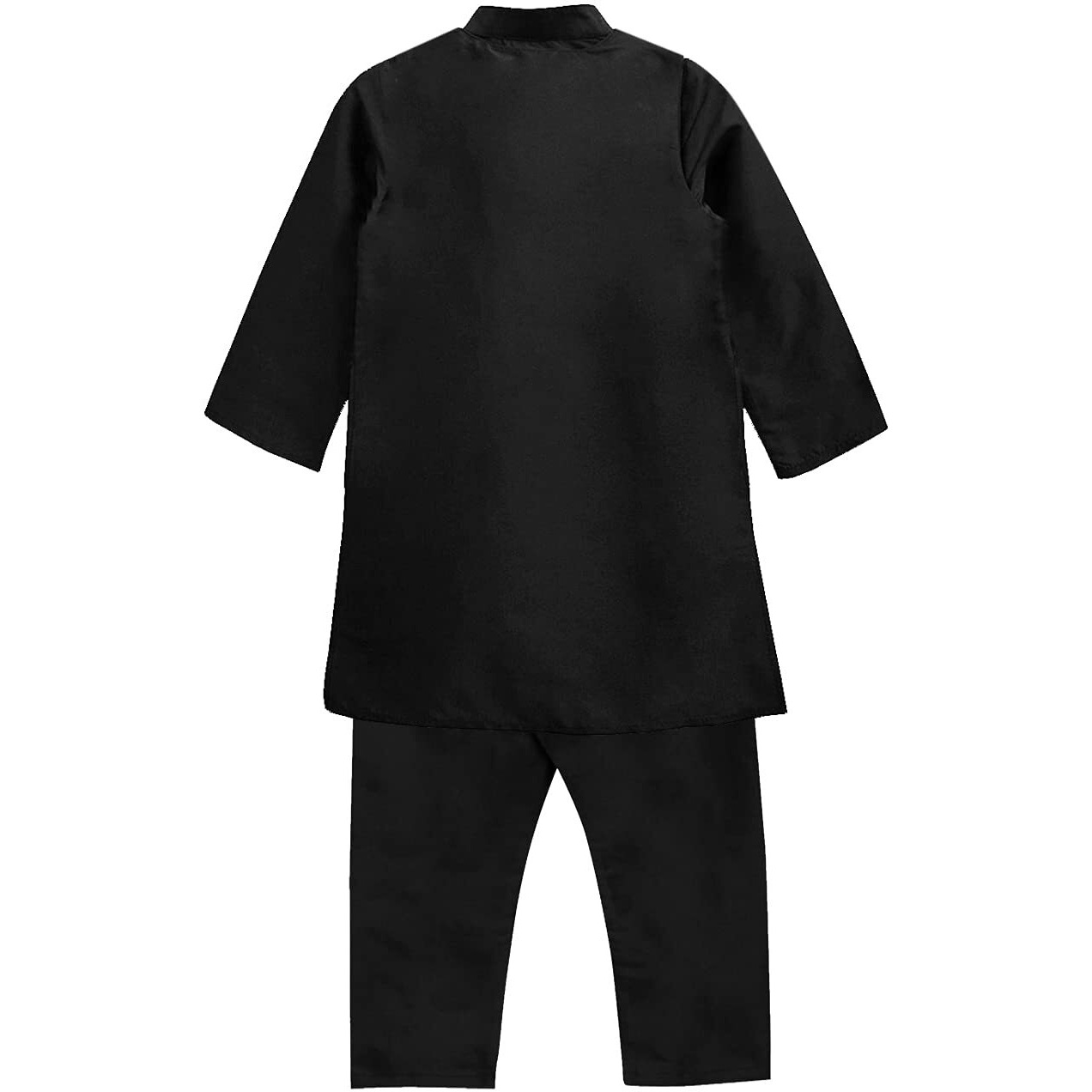 A.T.U.N. (All Things Uber Nice) Boy's Regular Kurta Pyjama Set (Bkls Kpp_Black 10-11 Years)