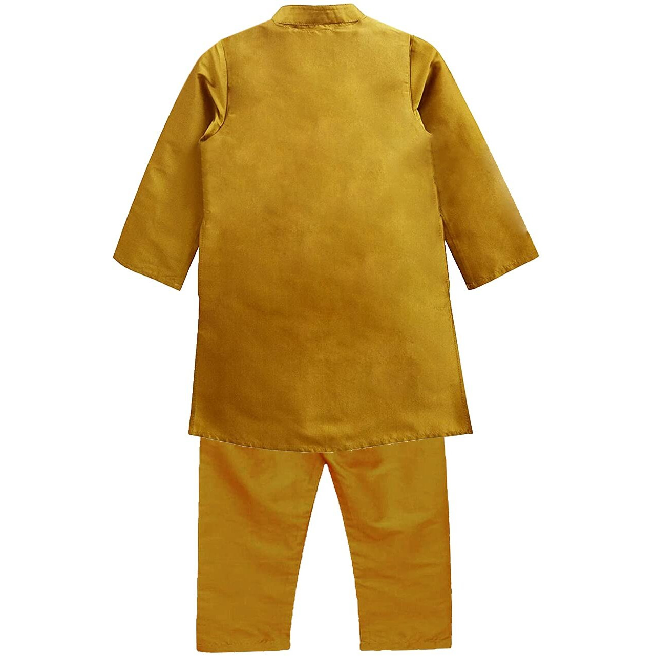 A.T.U.N. (All Things Uber Nice) Boy's Regular Kurta Pyjama Set (Bkls Kpp_Amber 0 3 Months)