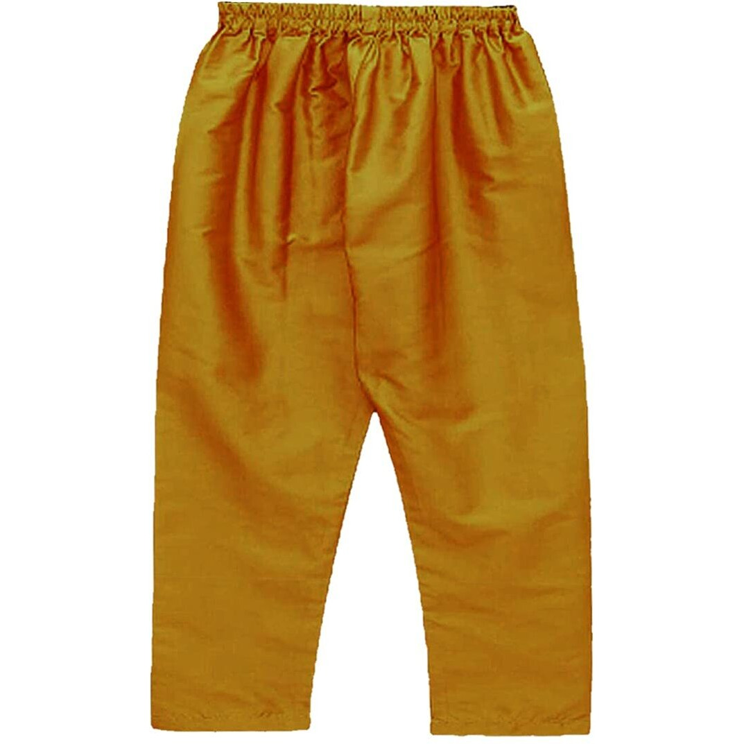 A.T.U.N. (All Things Uber Nice) Boy's Regular Kurta Pyjama Set (Bkls Kpp_Amber 0 3 Months)