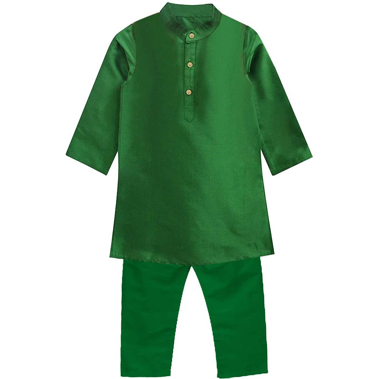 A.T.U.N. (All Things Uber Nice) Boy's Regular Kurta Pyjama Set (Bkls Kpp_Green 8-9 Years)