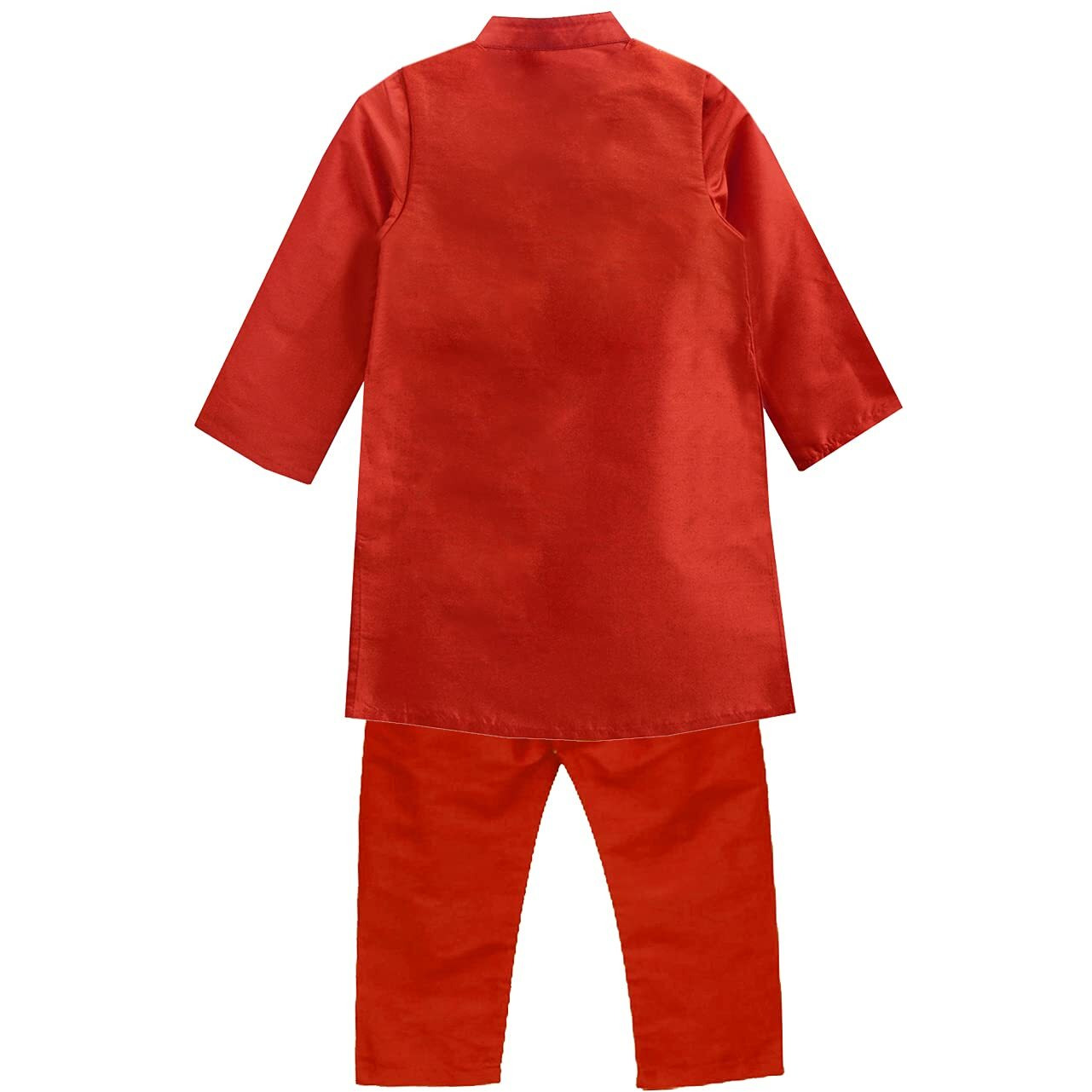 A.T.U.N. (All Things Uber Nice) Boy's Regular Kurta Pyjama Set (Bkls Kpp_Red 6-7 Years)