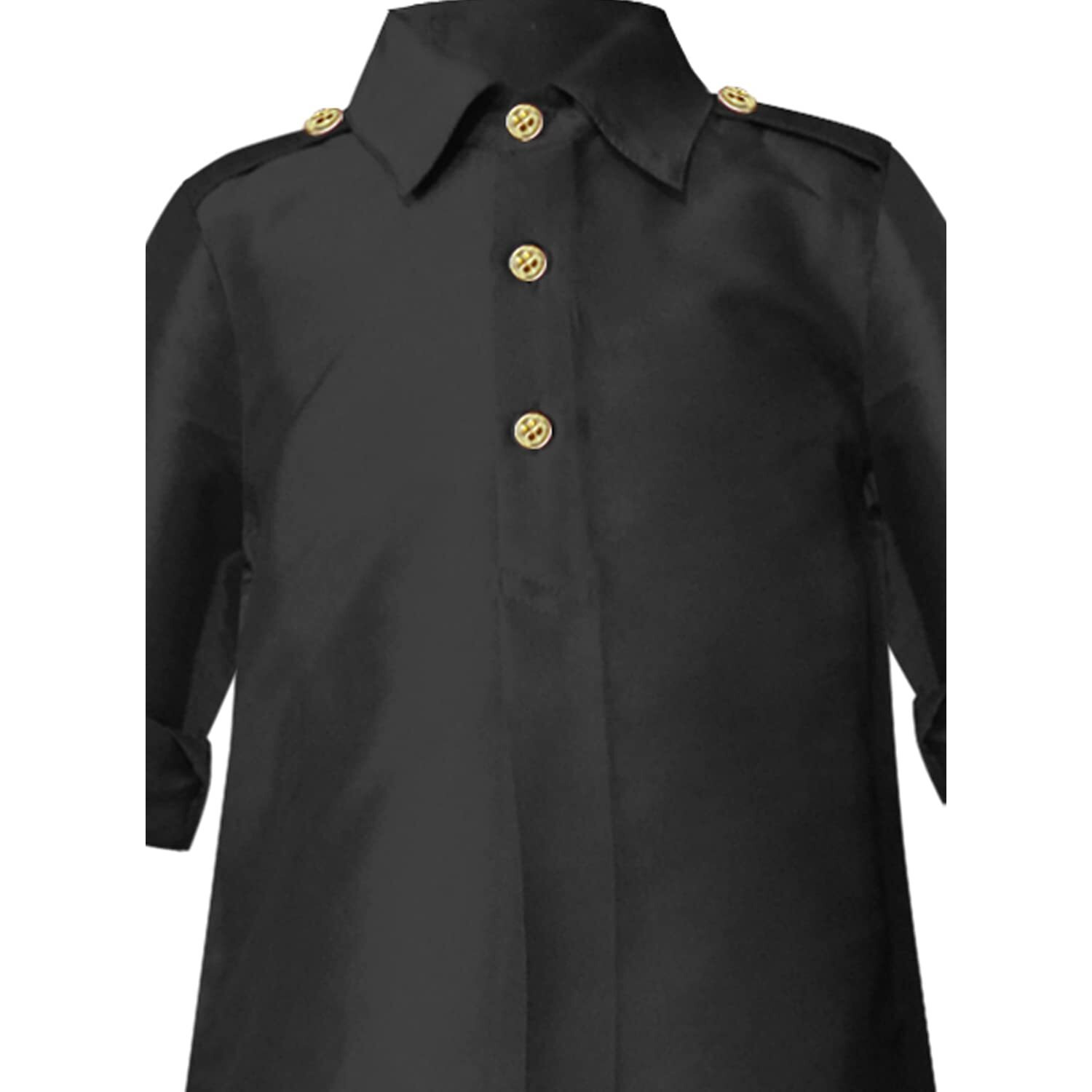 A.T.U.N. (All Things Uber Nice) Boy's Regular Pathani Suit (Bkls Pts_Black 7-8 Years)