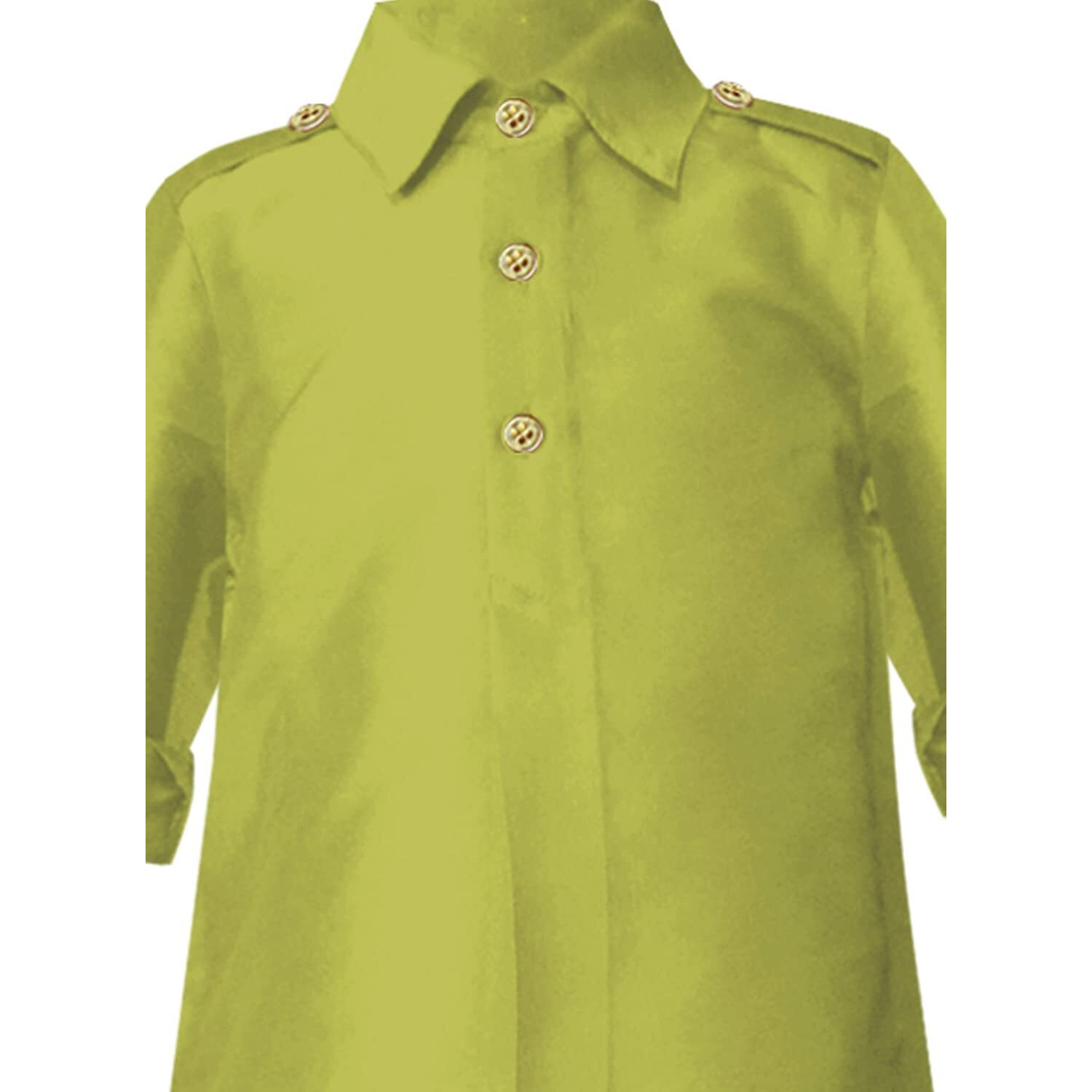 A.T.U.N Boy's Regular Pathani Suit (Bkls Pts_Green-Black 9-10 Years)