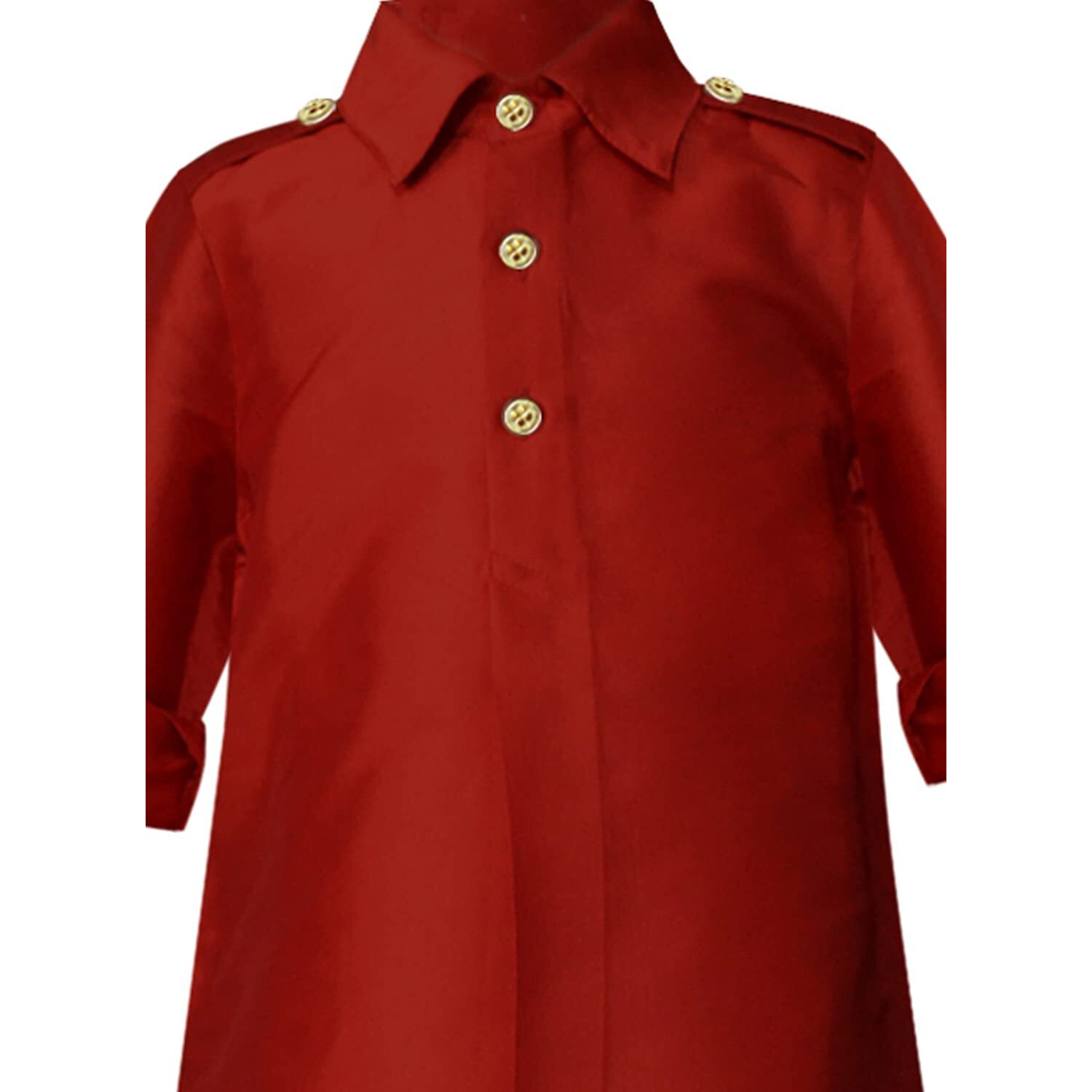A.T.U.N. (All Things Uber Nice) Boy's Regular Pathani Suit (Bkls Pts_Maroon-Black 3-4 Years)