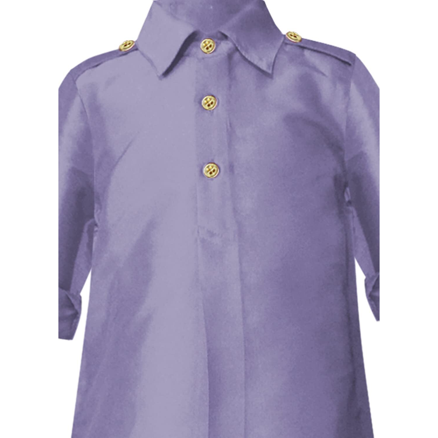 A.T.U.N. (All Things Uber Nice) Boy's Regular Pathani Suit (Bkls Pts_Lavender-Black 2-3 Years)