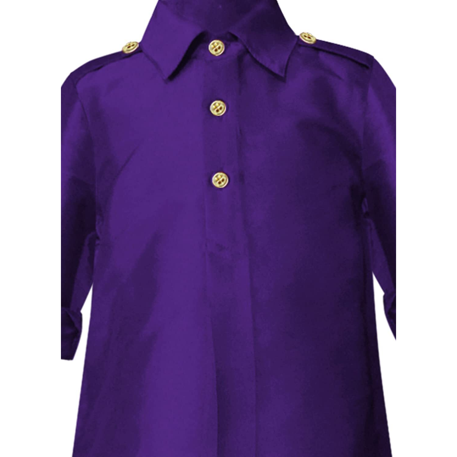 A.T.U.N Boy's Regular Pathani Suit (Bkls Pts_Purple-Black 8-9 Years)