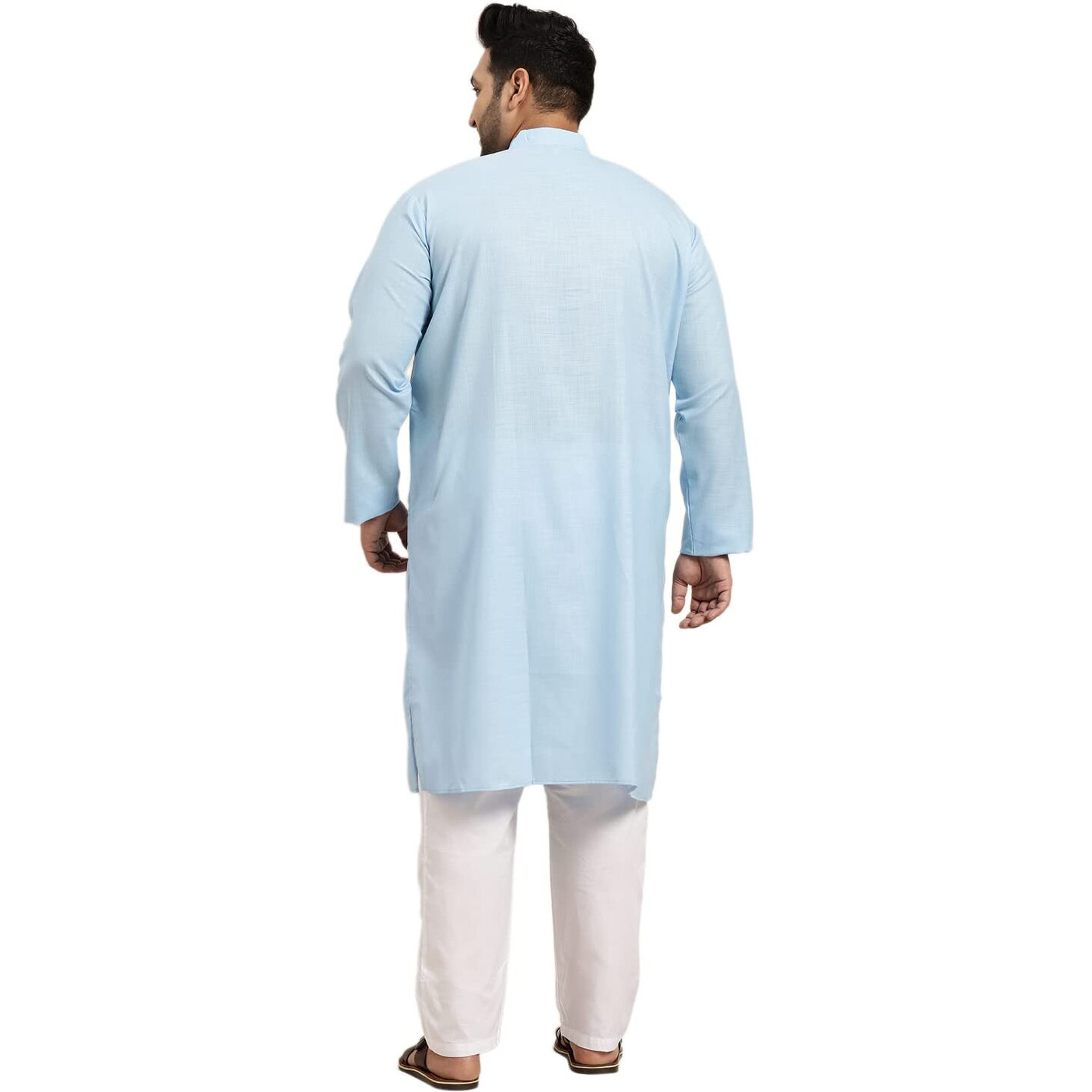 Sojanya Plus (Since 1958) Men's Cotton Blue Only Kurta Size 48