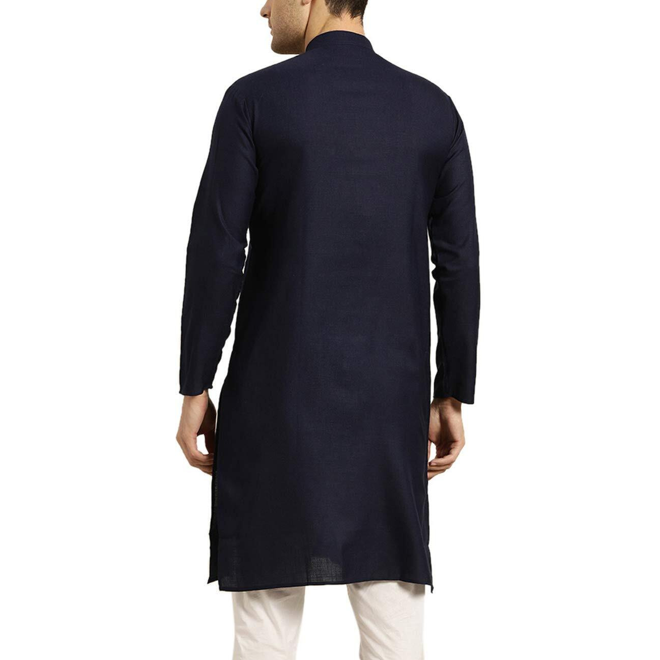 Sojanya (Since 1958 Men's Cotton Navy Blue Only Kurta Size 44