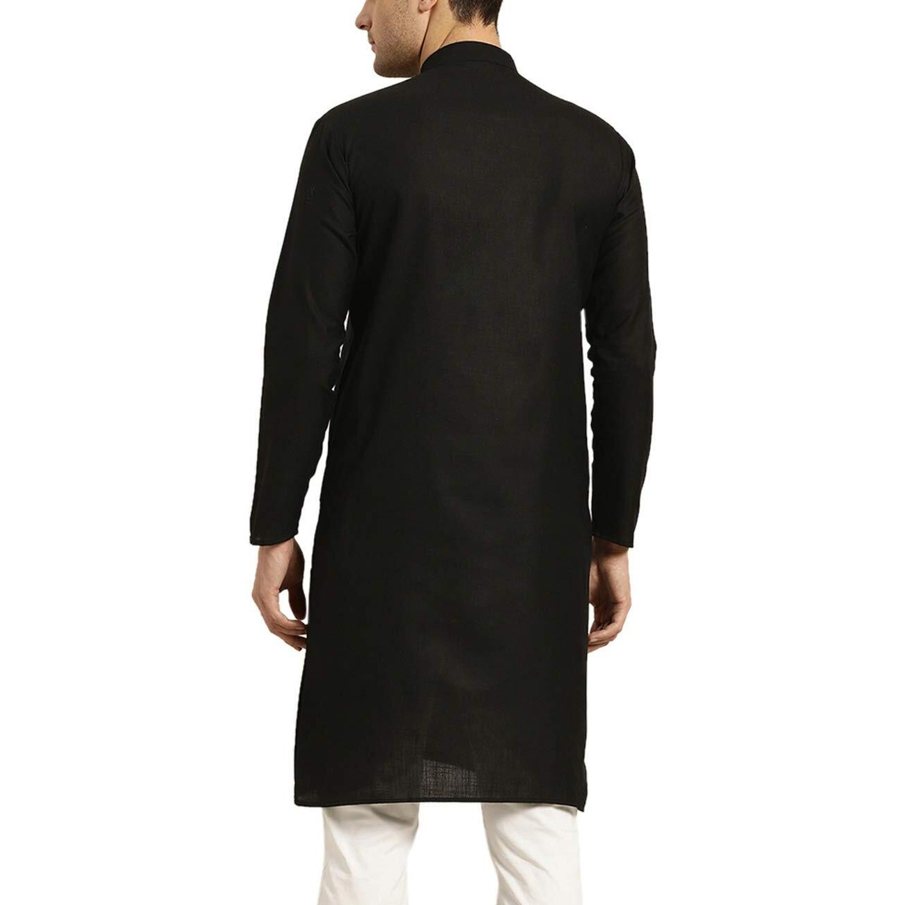 Sojanya (Since 1958 Men's Cotton Black Only Kurta Size 44