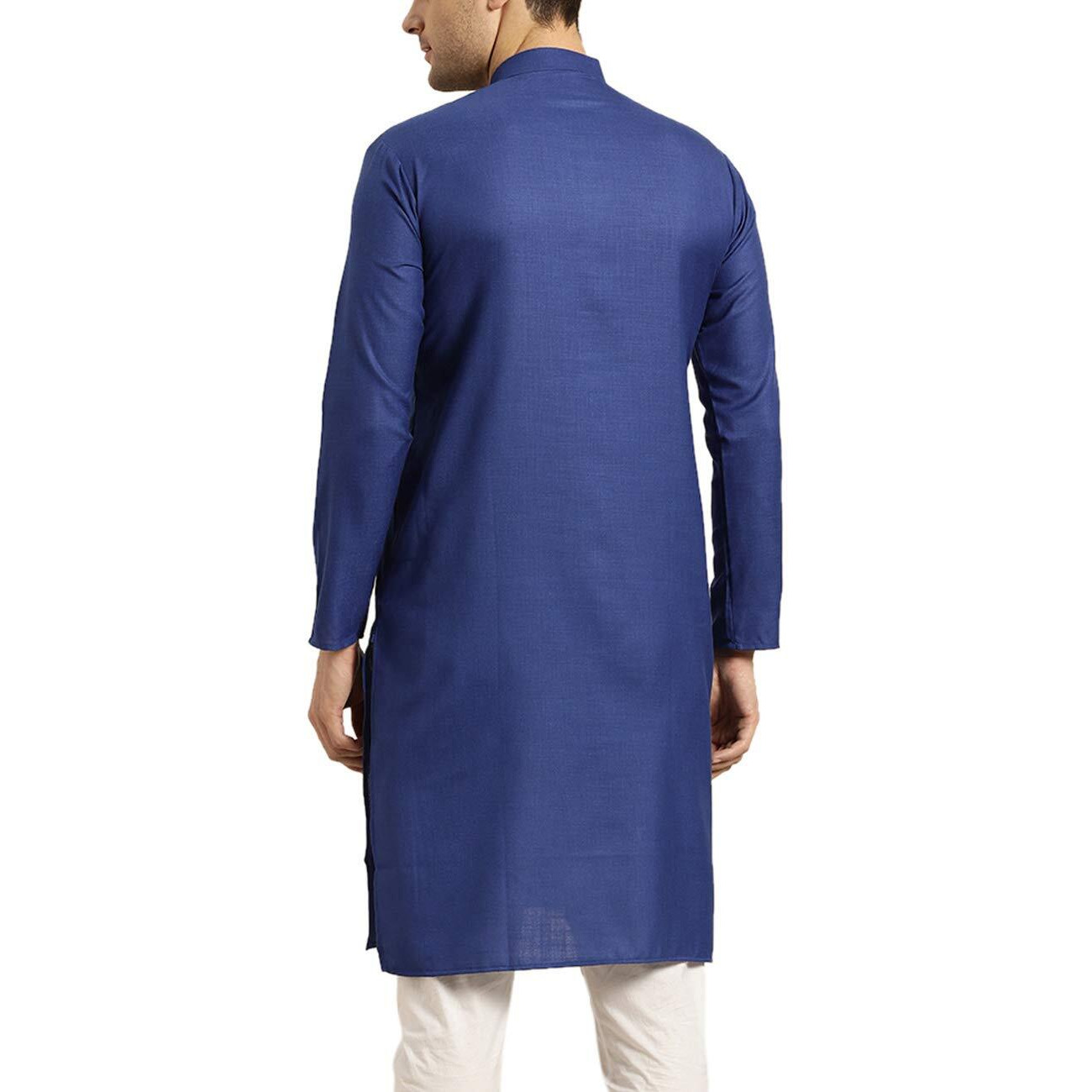 Sojanya (Since 1958 Men's Cotton Royal Blue Only Kurta Size 40
