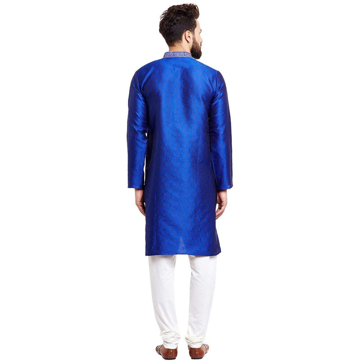 Sojanya (Since 1958 Men's Jacquard Silk Kurta & Churidaar Pyjama