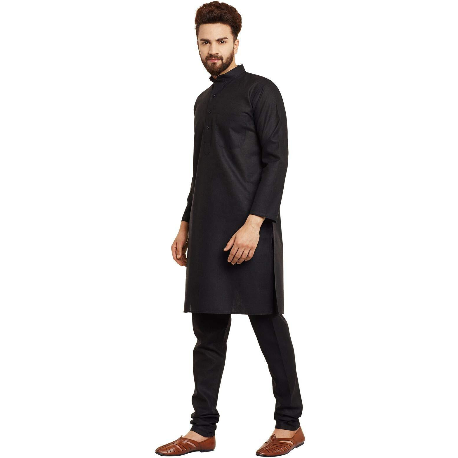Sojanya (Since 1958 Men's Cotton Linen Kurta Pyjama
