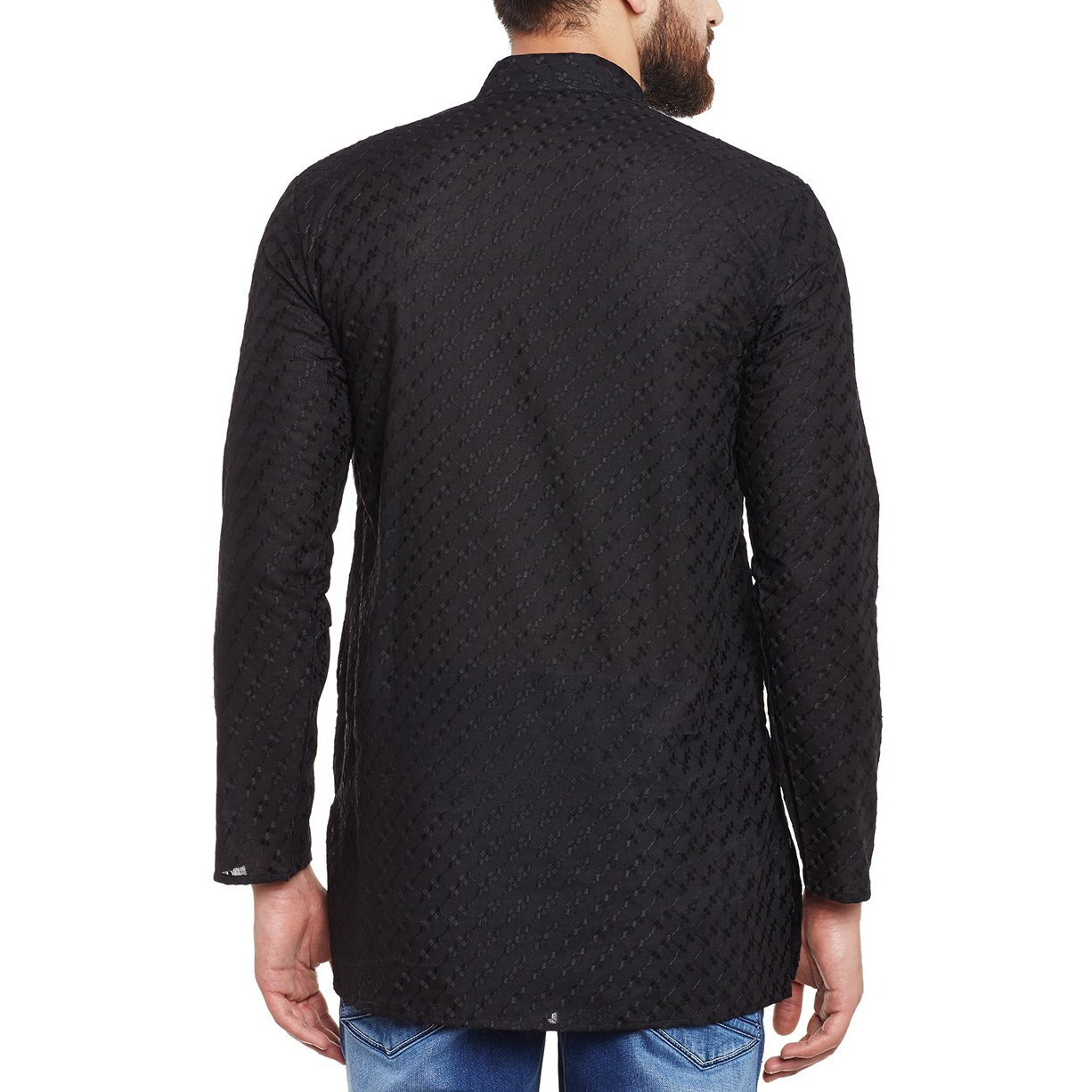 Sojanya (Since 1958 Men's Pure Chicken Cotton Short Kurta