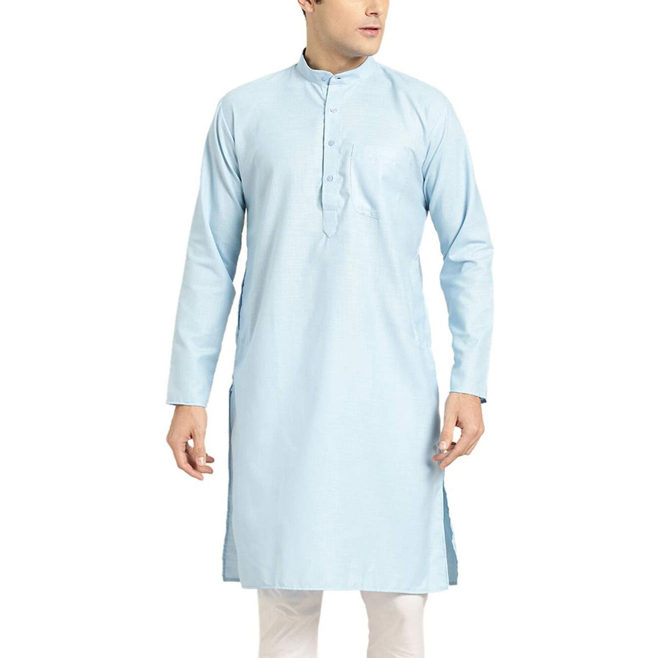 Sojanya (Since 1958 Men's Cotton Blue Only Kurta Size 40