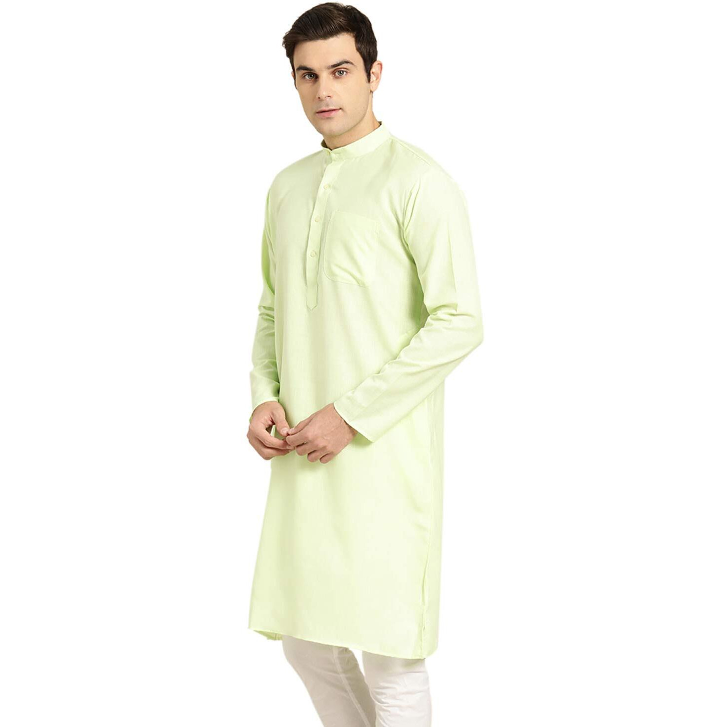Sojanya (Since 1958 Men's Cotton Green Only Kurta Size 40
