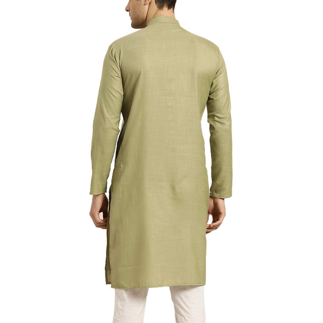 Sojanya (Since 1958 Men's Cotton Pista Green Only Kurta Size 36