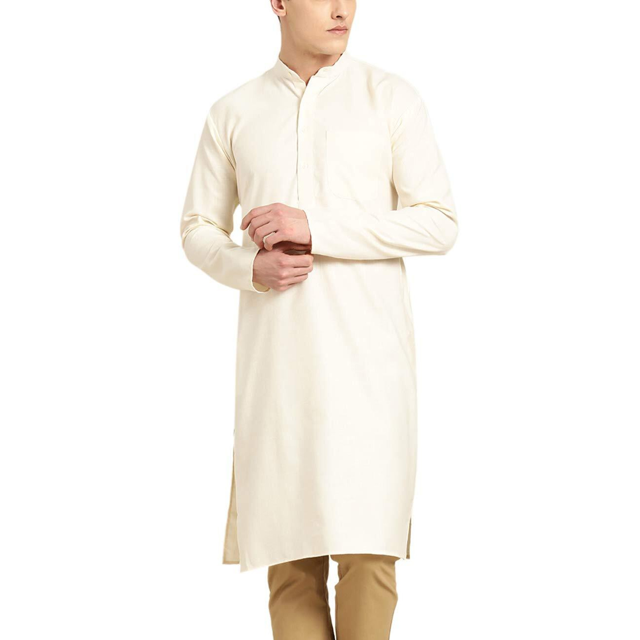 Sojanya (Since 1958 Men's Cotton Cream Only Kurta Size 40
