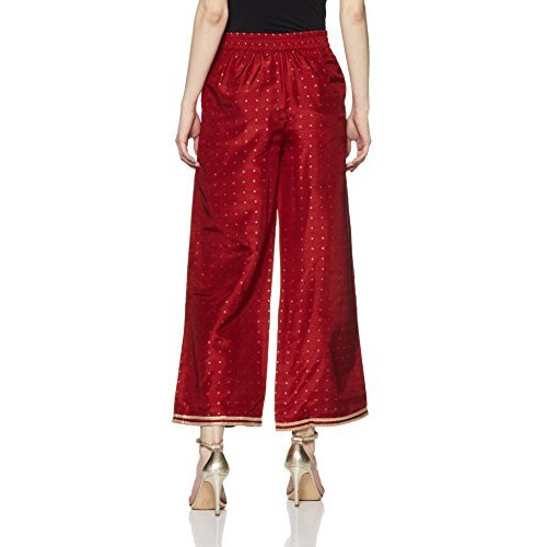 W For Woman Women's Straight Pants (17Au60952-50596_Red_16)