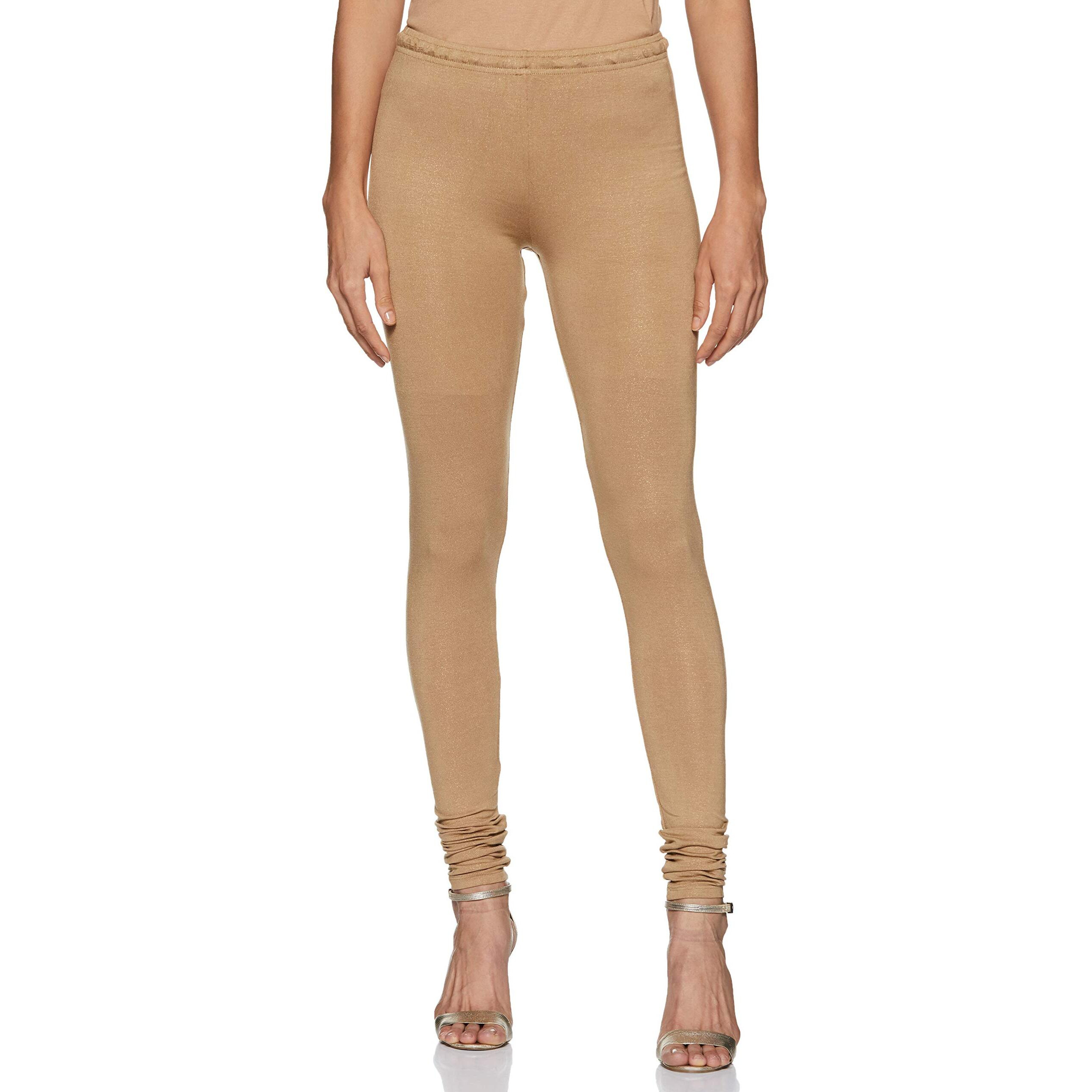 W For Woman Chudidar Synthetic Bottom (18Fes094-46971_Light Gold_Wl)