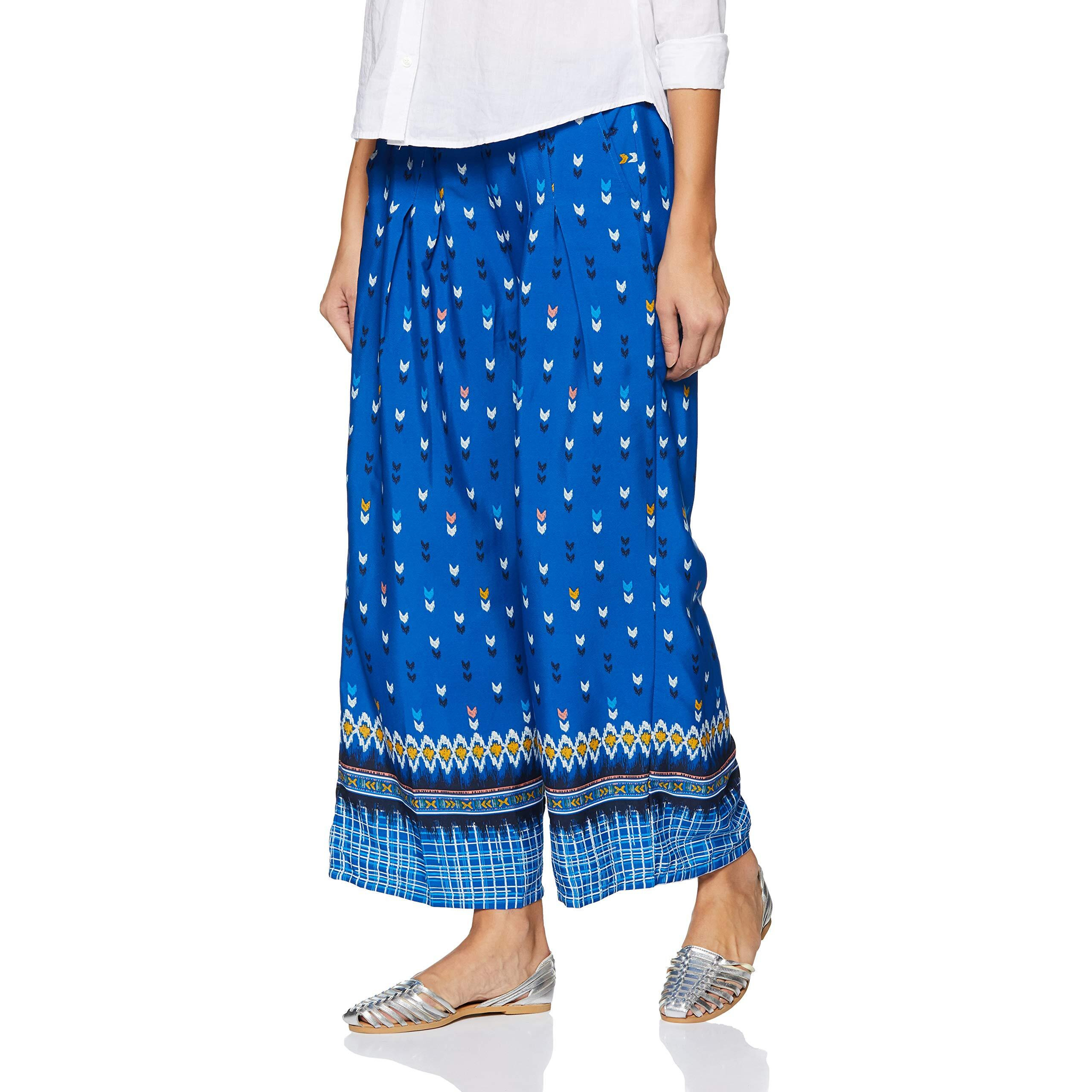 Aurelia Women Loose Fit Bottom(18Fek60030-62796_Blue_M)