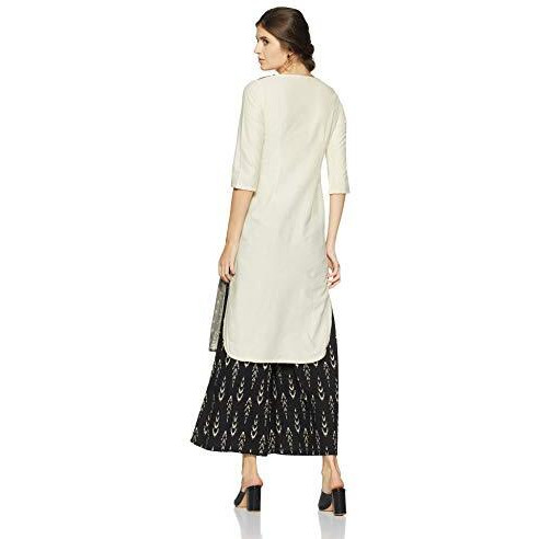 W For Women's Straight Kurta (18Fe17842L-51364_Grey_Xs)