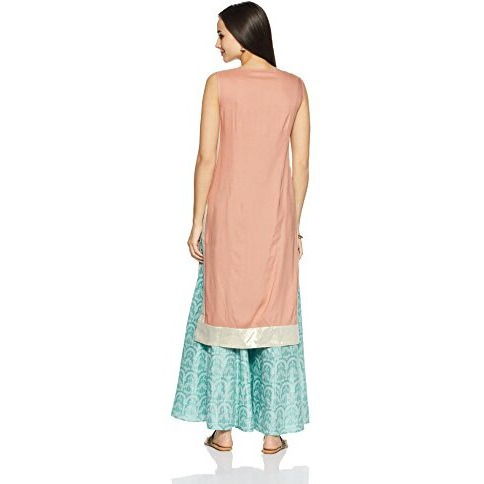 W For Women's Straight Kurta (18Fe17637-51551_Blue_16)